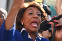 Rep. Maxine Waters (D-CA) gives a speech. (Photo credit: ROBYN BECK/AFP via Getty Images)