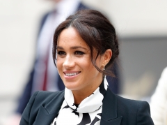 Meghan, Duchess of Sussex attends a panel discussion, convened by The Queen's Commonwealth Trust, to mark International Women's Day. (Photo credit: Max Mumby/Indigo/Getty Images)