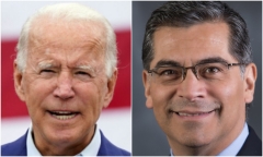 President Joe Biden and Health and Human Services Secretary Xavier Becerra.