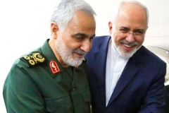 n undated photo released by Iran's state news agency shows Foreign Minister Javad Zarif with the late Qods Force commander Major-General Qassem Soleimani. (Photo: IRNA)