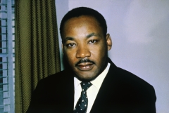Featured is a close-up of the Reverend Dr. Martin Luther King Jr. (Photo credit: Bettmann/Contributor/Getty Images)