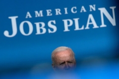 President Joe Biden speaks about his $2-trillion-plus jobs/infrastructure plan on April 7, 2021, in Washington, D.C. (Photo by BRENDAN SMIALOWSKI/AFP via Getty Images)