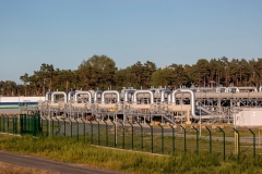 The Nord Stream 2 gas line landfall facility in Lubmin, Germany. (Photo by ODD ANDERSEN/AFP via Getty Images)