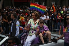 Speaker Nancy Pelois in the San Francisco Pride Celebration & Parade, June 28, 2015. (Photo by Rick Loomis/Los Angeles Times via Getty Images)
