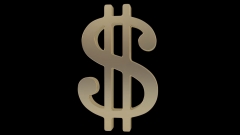 A dollar sign is featured on a black background. (Photo credit: YouTube/Javier Velasco Barrero)