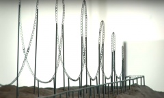 Featured is a model of Julijonas Urbonas' "Euthanasia Coaster." (Photo credit: YouTube/PurpleCat)