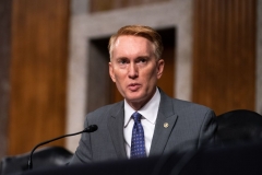 Senator James Lankford, R-OK speaks during a hearing with the Senate Appropriations Subcommittee on Labor, Health and Human Services, Education, and Related Agencies, on Capitol Hill in Washington DC on September 16th, 2020. (Photo by ANNA MONEYMAKER/POOL/AFP via Getty Images)