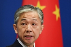 Chinese Foreign Ministry spokesman Wang Wenbin. (Photo by Greg Baker/AFP via Getty Images)