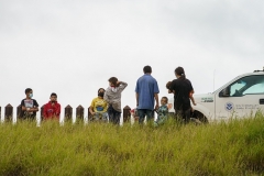 Migrants who came here illegally wait to be processed by U.S. Border Patrol agents in Penitas, Texas on July 8, 2021. (Photo by PAUL RATJE/AFP via Getty Images)