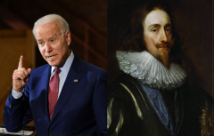 Featured are President Joe Biden and King Charles I. (Photo credit: MANDEL NGAN/AFP via Getty Images and Getty Images/Imagno/Contributor)