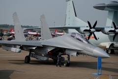 A People’s Liberation Army Air Force Shenyang J-16 strike fighter jet. (Photo by Noel Celis / AFP via Getty Images)