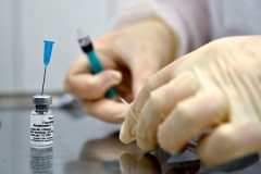 A nurse prepares to inoculate a patient with the Russian coronavirus vaccine known as Sputnik V, which has yet to be approved for use by the World Health Organization.  (Photo by Natalia Kolesnikova/AFP via Getty Images)