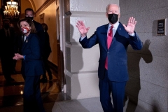 President Joe Biden went to Capitol Hill on October 1 to meet with fellow Democrats. (Photo by JIM WATSON/AFP via Getty Images)