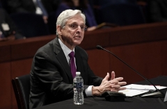 US Attorney General Merrick Garland testifies at a House Judiciary Committee hearing on October 21, 2021. (Photo by OLIVIER DOULIERY/AFP via Getty Images)