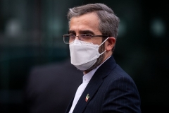 Iran's deputy foreign minister and chief nuclear negotiator Ali Baqeri arrives in Vienna for Monday's talks. (Photo by Vladimir Simicek/AFP via Getty Images)