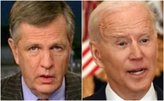 Journalist Brit Hume, left, and President Joe Biden. (Getty Images)