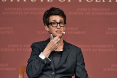 Rachel Maddow speaks at the Harvard University John F. Kennedy Jr. Forum in a program titled "Perspectives on National Security." (Photo credit: Paul Marotta/Getty Images)