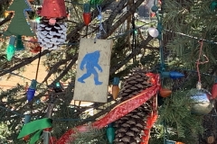A bigfoot ornament on the Capitol Christmas Tree.