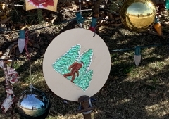 A bigfoot ornament on the Capitol Christmas Tree.