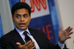 CNN host Fareed Zakaria speaks during a media conference hosted by his channel. (Photo credit: Joe Kohen/Contributor via Getty Images)