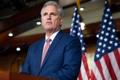 House Minority Leader Kevin McCarthy (R-CA) speaks during his weekly press briefing on Capitol Hill in Washington, DC, on January 13, 2022. (Photo by SAUL LOEB/AFP via Getty Images)