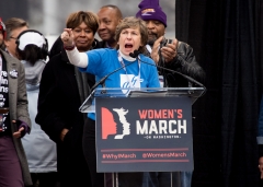 American Federation of Teachers President Randi Weingarten attends the Women's March on Washington. (Photo credit: Noam Galai/WireImage)