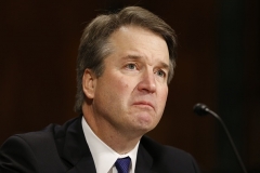 Judge Brett Kavanaugh had a rocky confirmation hearing as Democrats on the Senate Judiciary Committee tried character assassination in their attemmpt to defeat his nomination by President Trump. (Photo by MICHAEL REYNOLDS/POOL/AFP via Getty Images)