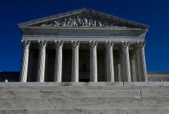 The US Supreme Court as seen on January 26, 2022.  (Photo by OLIVIER DOULIERY/AFP via Getty Images)