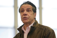 Former New York Gov. Andrew Cuomo gives a speech. (Photo credit: SETH WENIG/POOL/AFP via Getty Images)