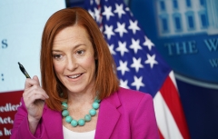 White House Press Secretary Jen Psaki holds a press conference. (Photo credit: MANDEL NGAN/AFP via Getty Images)