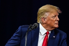 Former President Donald Trump speaks at the Conservative Political Action Conference 2022 in Orlando, Florida, on February 26, 2022. (Photo by CHANDAN KHANNA/AFP via Getty Images)