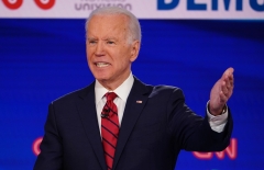 Joe Biden participates in a debate. (Photo credit: MANDEL NGAN/AFP via Getty Images)