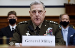 Chairman of the Joint Chiefs of Staff Gen. Mark A. Milley testifies before the House Armed Services Committee. (Photo by OLIVIER DOULIERY/POOL/AFP via Getty Images)