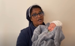 Sister Ligy Payyappilly, Mother Superior of the Sisters of St. Joseph of Saint-Marc in Mukachevo, Ukraine.  (Screenshot, YouTube)  