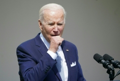 Joe Biden speaks in the Rose Garden of the White House. (Photo credit: MANDEL NGAN/AFP via Getty Images)