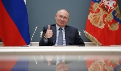 Russian President Vladimir Putin. (Photo by Alexey Druzhinin/Sputnik/AFP via Getty Images)