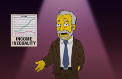 Former Labor Secretary Robert Reich had a cameo on "The Simpsons." (Photo credit: YouTube/Elliott Riley)