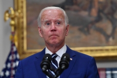 President Joe Biden speaks on Covid-19 vaccines for children under 5 at the Roosevelt Room of the White House in Washington, DC on June 21, 2022. (Photo by NICHOLAS KAMM/AFP via Getty Images)