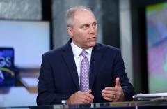 Rep. Steve Scalise (R-LA) visits "Mornings With Maria" at Fox Business Network. (Photo credit: John Lamparski/Getty Images)