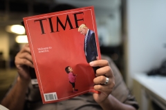 Time magazine has previously lambasted Donald Trump. (Photo credit: ERIC BARADAT/AFP via Getty Images)