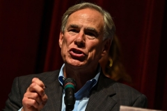 Texas Governor Greg Abbott speaks during a press conference in Uvalde, Texas on May 27, 2022. - A top Texas security official said Friday that police were wrong to delay storming the classroom where a teen gunman was holed up with dead and wounded children -- fueling fears that police inaction cost lives in Uvalde. (Photo by CHANDAN KHANNA/AFP via Getty Images)