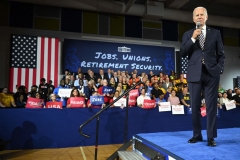 President Joe Biden speaks about the economy and the final rule implementing the American Rescue Plans Special Financial Assistance program, protecting multiemployer pension plans, at Max S. Hayes High School in Cleveland, Ohio, July 6, 2022. (Photo by SAUL LOEB/AFP via Getty Images)