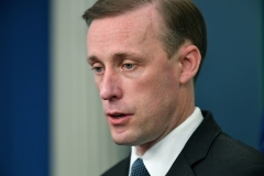 National Security Adviser Jake Sullivan sent a message to China on Tuesday. (Photo by NICHOLAS KAMM/AFP via Getty Images)