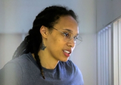 Women's National Basketball Association (WNBA) basketball player Brittney Griner (Photo by EVGENIA NOVOZHENINA/POOL/AFP via Getty Images) Women's National Basketball Association (WNBA) basketball player Brittney Griner (Photo by EVGENIA NOVOZHENINA/POOL/AFP via Getty Images)
