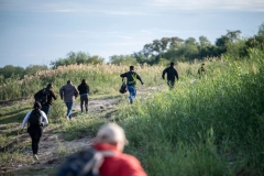 A group of migrants look for a place to cross the Rio Grande in Piedras Negras, Mexico on November, 16, 2022. (Photo by SERGIO FLORES/AFP via Getty Images) A group of migrants look for a place to cross the Rio Grande in Piedras Negras, Mexico on November, 16, 2022. (Photo by SERGIO FLORES/AFP via Getty Images)