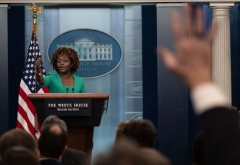 White House Press Secretary Karine Jean-Pierre speaks during the daily briefing in the James S Brady Press Briefing Room of the White House in Washington, DC, on January 18, 2023. (Photo by ANDREW CABALLERO-REYNOLDS/AFP via Getty Images) White House Press Secretary Karine Jean-Pierre speaks during the daily briefing in the James S Brady Press Briefing Room of the White House in Washington, DC, on January 18, 2023. (Photo by ANDREW CABALLERO-REYNOLDS/AFP via Getty Images)