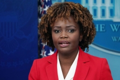 White House Press Secretary Karine Jean-Pierre speaks during the daily press briefing in the Brady Briefing Room of the White House in Washington, DC, on January 20, 2023. (Photo by MANDEL NGAN/AFP via Getty Images) White House Press Secretary Karine Jean-Pierre speaks during the daily press briefing in the Brady Briefing Room of the White House in Washington, DC, on January 20, 2023. (Photo by MANDEL NGAN/AFP via Getty Images)