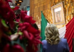 First Lady Jill Biden at the Shrine of Our Lady of Guadalupe. (Screen Capture)