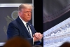 President Donald Trump looks on as he leaves after delivering remarks at the 2020 Council for National Policy Meeting at the Ritz Carlton in Pentagon City in Arlington, Virginia on August 21, 2020. (Photo by NICHOLAS KAMM/AFP via Getty Images)