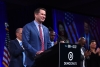2020 US Democratic Presidential hopeful Representative for Massachusetts' 6th congressional district Seth Moulton announces he is ending his campaign for the President of The United States during the Democratic National Committee's summer meeting in San Francisco, California on August 23, 2019. (Photo by JOSH EDELSON/AFP via Getty Images)
